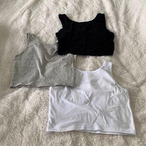 Three tank tops